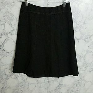 Ann Taylor black flare skirt [AA14]